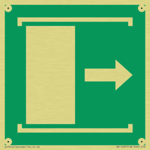 E033 safe condition door slides right to open